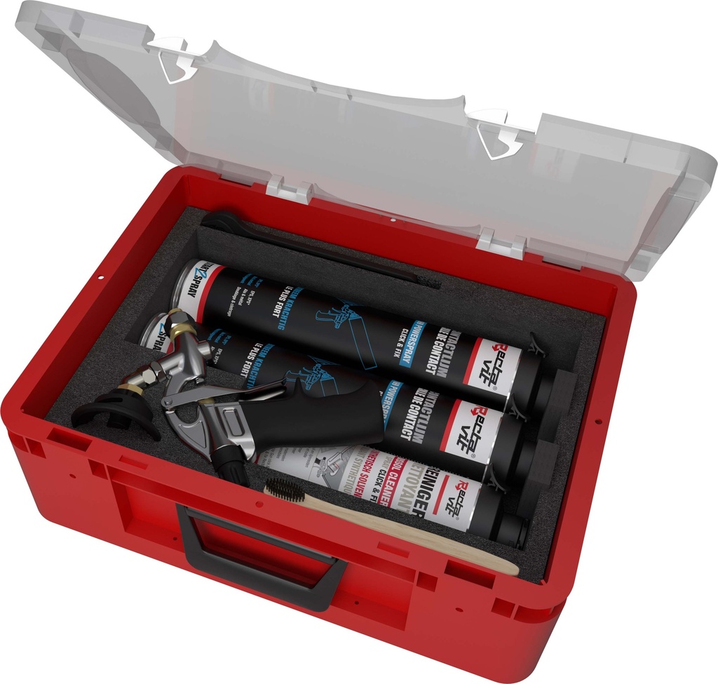 Colles Pulvérisables Aerosol PowerSpray - Spray Gun Set Transparent 0,75L