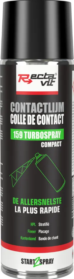 Spuitlijm Aerosol TurboSpray Compact Transparant 0,5L