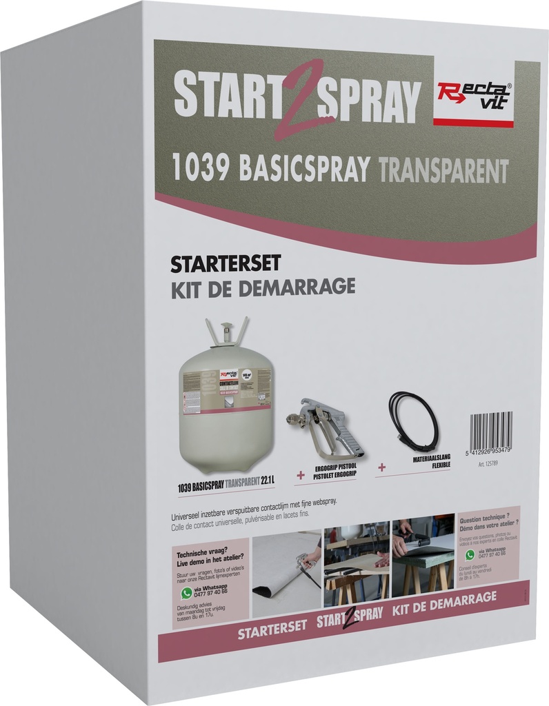  1039 BasicSpray - Start 2 Spray Starterset Transparant 1set