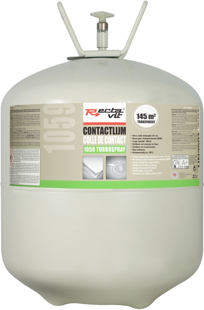 Spuitlijm Canister TurboSpray Transparant 22,1L