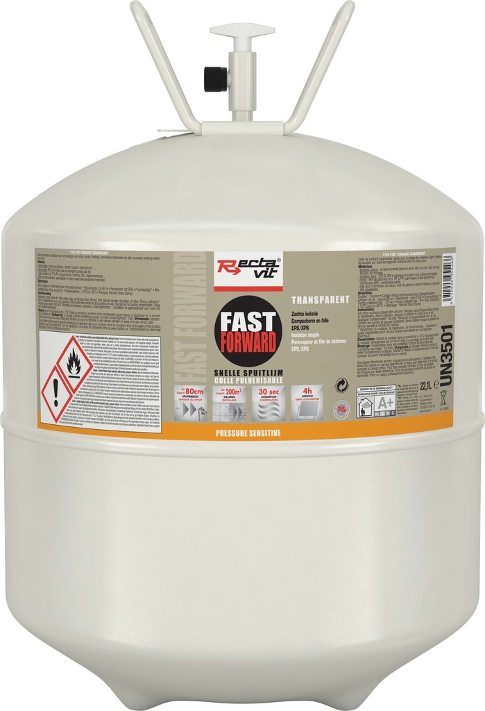 Spuitlijm Canister Fast Forward Transparant 22,1L