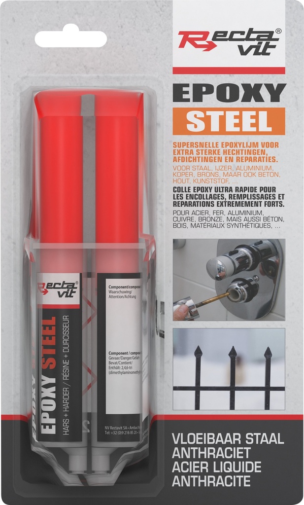 Tubes Epoxy Steel Gris métallisé 0,024L