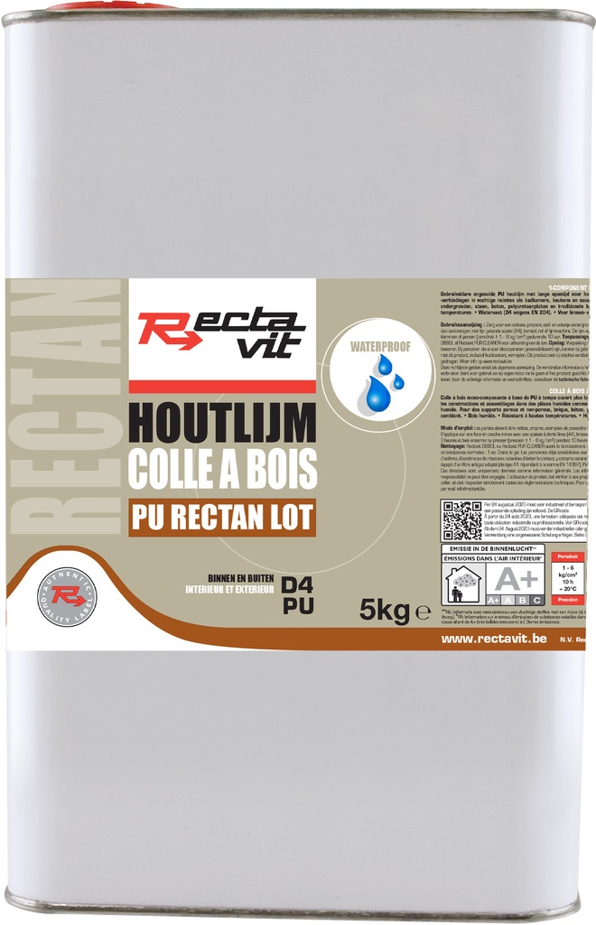 Colle de Bois Rectan LOT Ambre 5kg