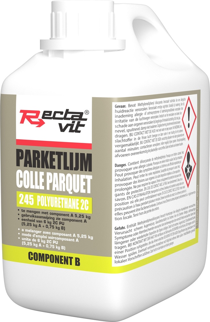 Colles Parquet 245 2C PU Brun 6kg