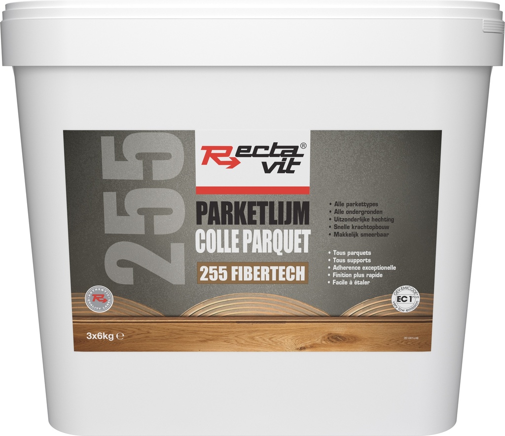 Colles Parquet 255 FiberTech Chêne foncé 18kg