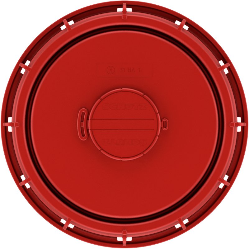 Emballages Couvercle IBC avec ventilation 225 mm Rouge 1st/pc