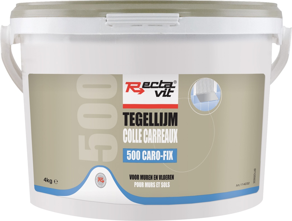Tegellijm 500 CaroFix Lichtgrijs 4kg