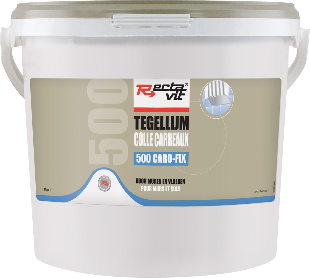 Tegellijm 500 CaroFix Lichtgrijs 7kg