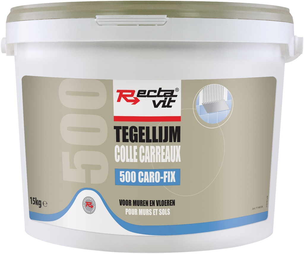 Tegellijm 500 CaroFix Lichtgrijs 15kg