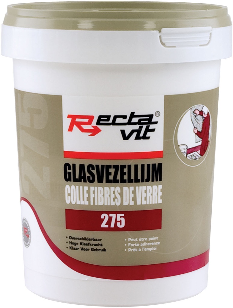 Decoratielijm 275 Glasvezellijm Wit, droogt transparant op 1kg