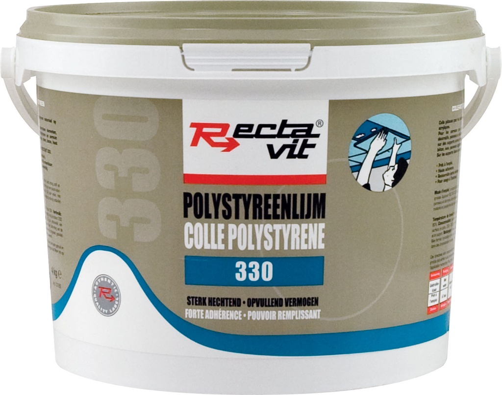 Decoratielijm 330 Polystyreenlijm Wit 4kg