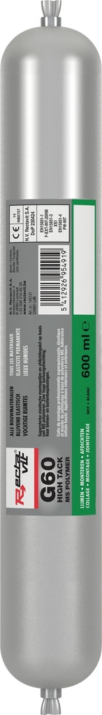 Montagelijm G60 High Tack Wit 0,6L