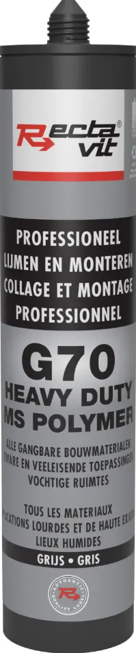 Montagelijm G70 Heavy Duty Grijs 0,29L