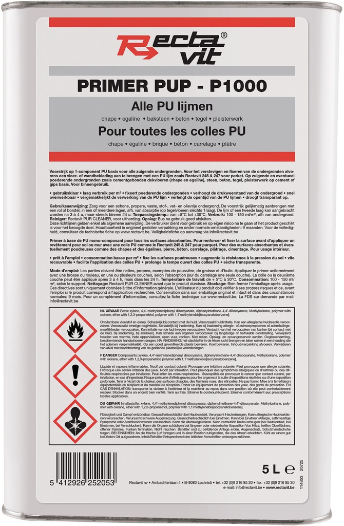 Primer Primer PUP 1000 Transparant 5L