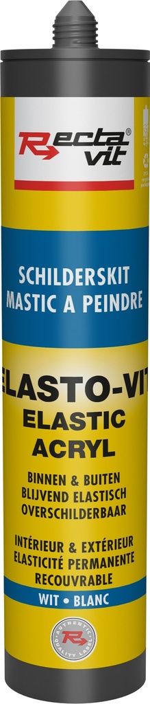 Overschilderbaar Elasto-Vit (Elastic Acryl) Wit 0,31L