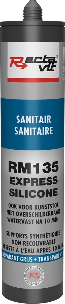 Vochtige ruimtes RM135 Sanitair Express (Silicone) Transparant Grijs 0,31L