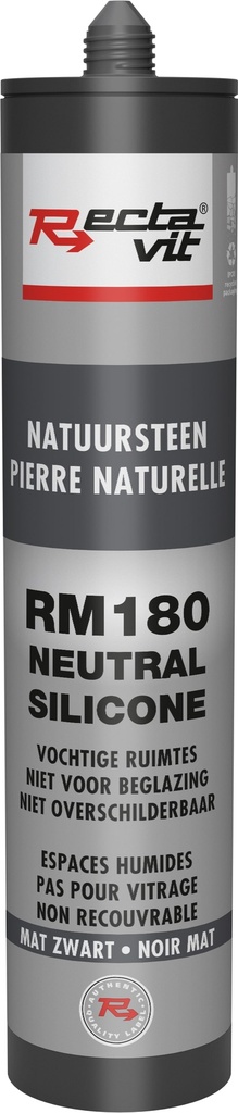 Natuursteen RM180 Natuursteen (Neutral Silicone) Mat Zwart 0,31L