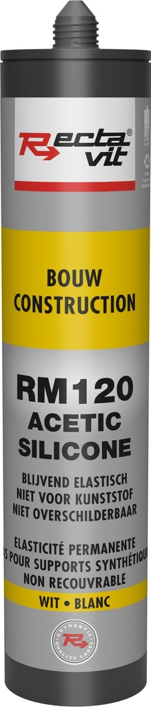 Bouw & Beglazing RM120 Bouw (Acetic Silicone) Wit 0,31L