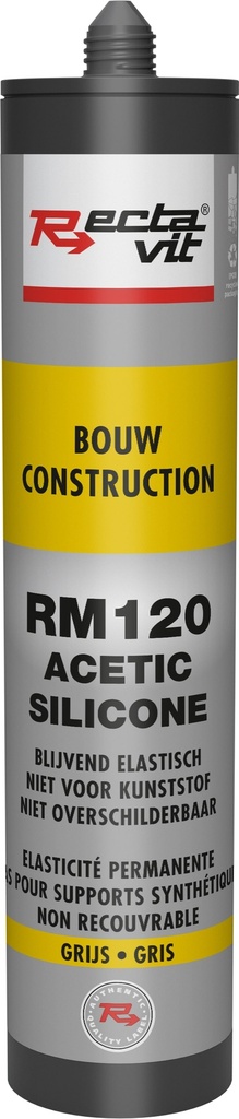 Bouw & Beglazing RM120 Bouw (Acetic Silicone) Grijs 0,31L