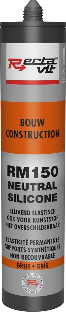 Bouw & Beglazing RM150 Bouw (Neutral Silicone) Grijs 0,31L