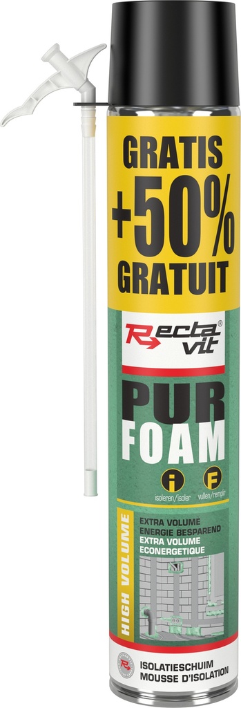 Isolatieschuim Pur Foam - High Volume Groen 0,75L