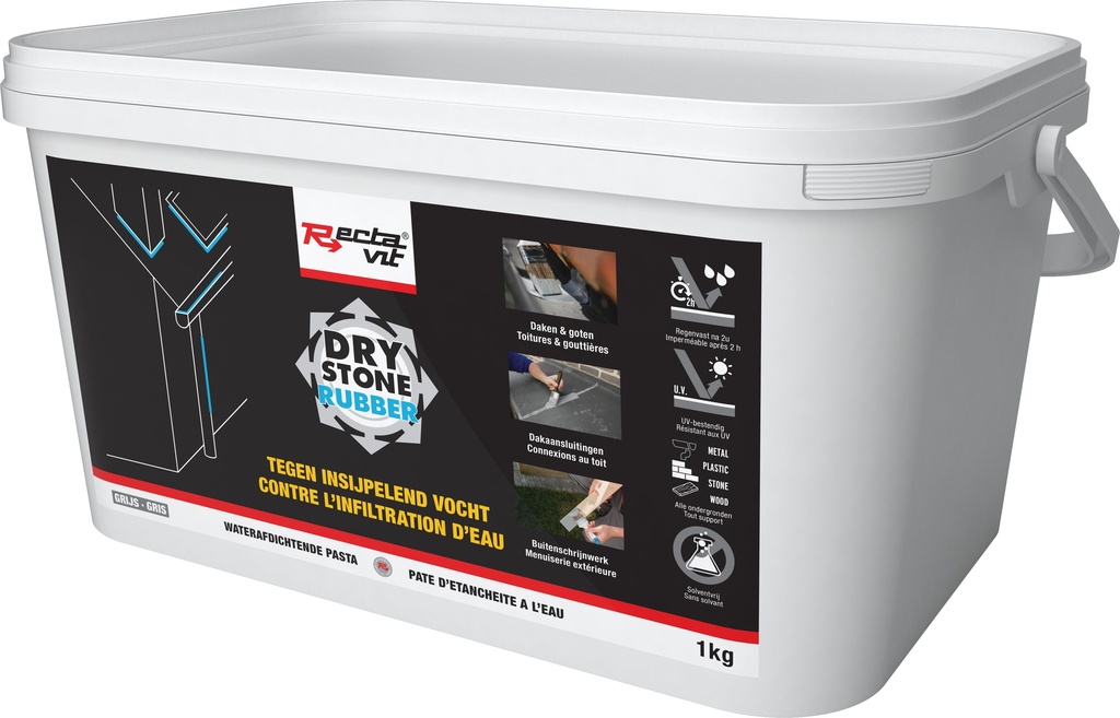  DryStone Rubber Grijs 1kg