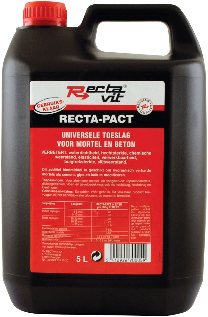  Recta-Pact Melkachtig, droogt transparant op 5L