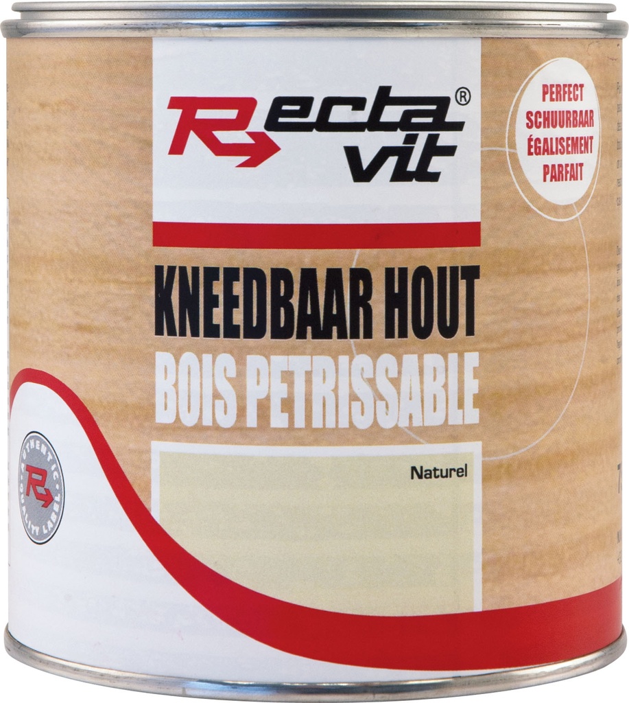  Kneedbaar Hout Naturel 0,75L