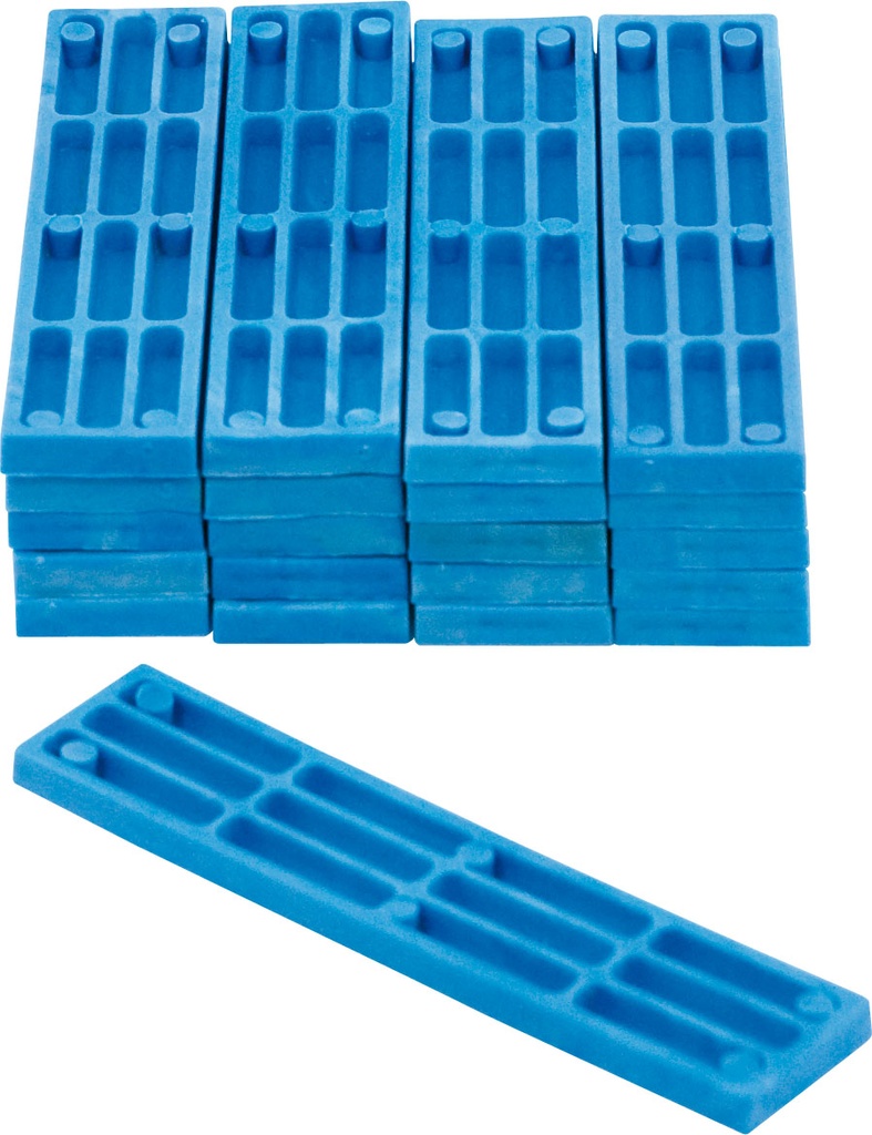  Cales en PVC (5 mm) Bleu 1000st/pc