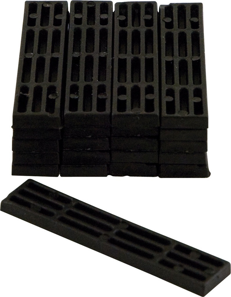  Afstandshouders PVC (6 mm) Zwart 1000st/pc