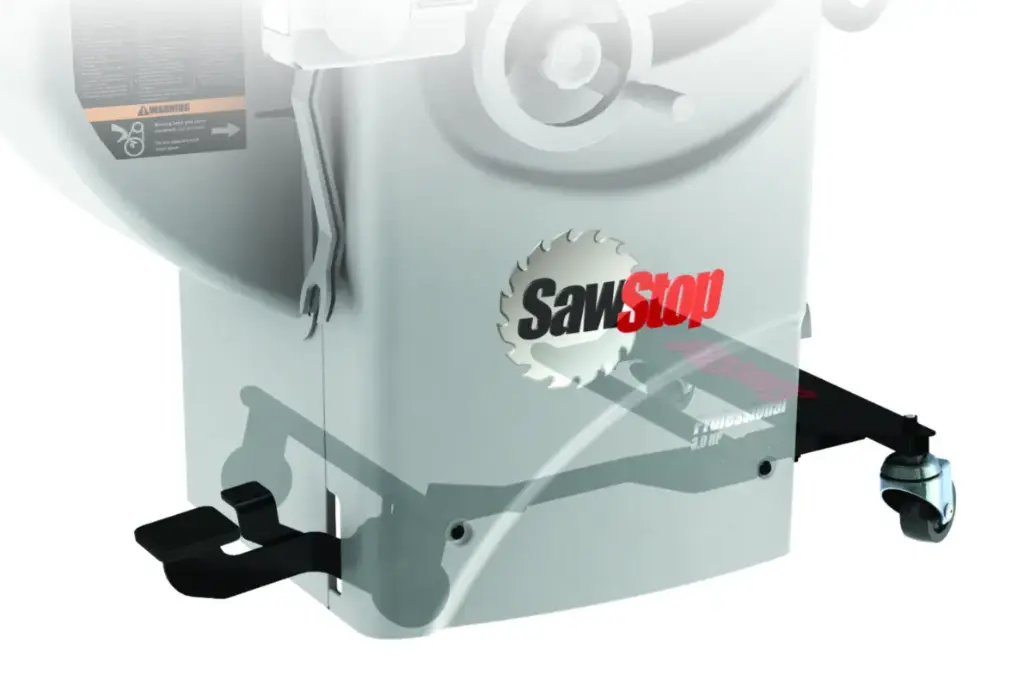 SawStop Professionele cabinet zaagtafel met geïntegreerde mobiele basis