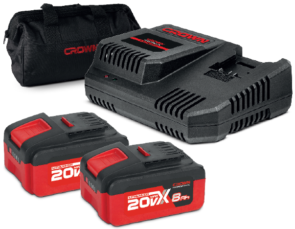CROWN Energy kit 2X8Ah + 1X CAC209001X