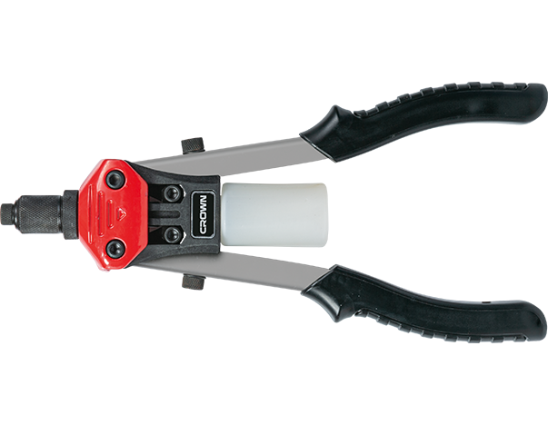 crown Professionele zware handpopnageltang, 12", 3,2/4,0/4,8 mm, dubbele hendel-CPHPL-RHA12