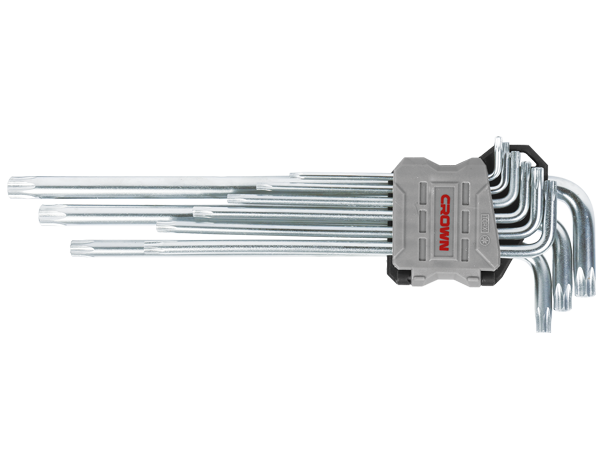 crown Professionele extra lange torxsleutelset, 9-delig, CR-V-CPHOK-TMCX09