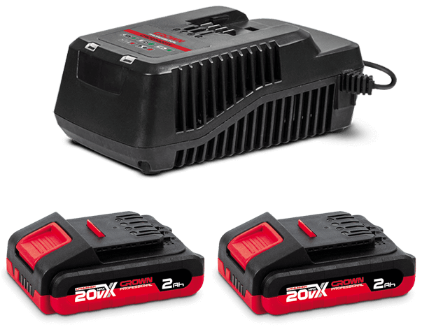 CROWN Energy kit 2X2Ah  + 1X CAC204001X