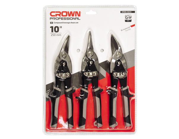 crown Professionele blikscharenset, 10"-CPHSS-CXA10