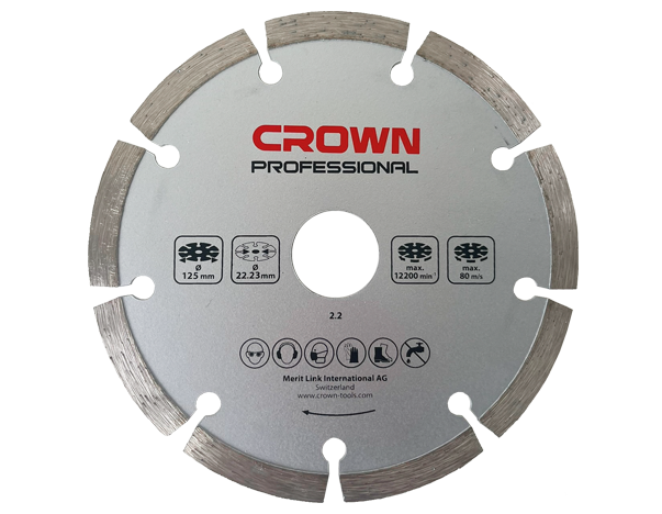 crown Diamantschijf, 125mm, 2 schijven, compatibel met CT13525-125-CADD-C22125