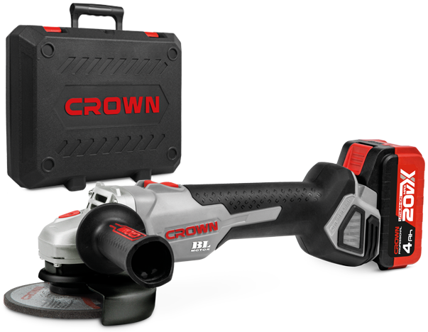 crown Accu haakse slijper-CT23001-125HX-4 BMC