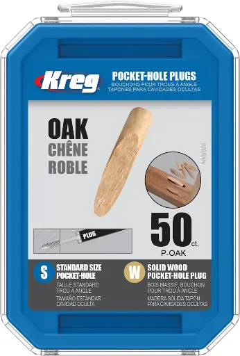 [KRE-P-OAK] Kreg Massief eiken standaard Pocket-Hole pluggen