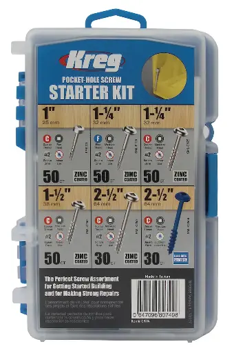 [KRE-SK04-INT] Kreg Screw Starter Kit