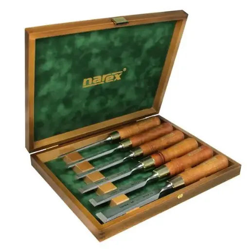 [NAR-853250] Set steekbeitels PREMIUM, WOOD LINE PLUS 6/10/12/16/20/26 GEPOLIJST