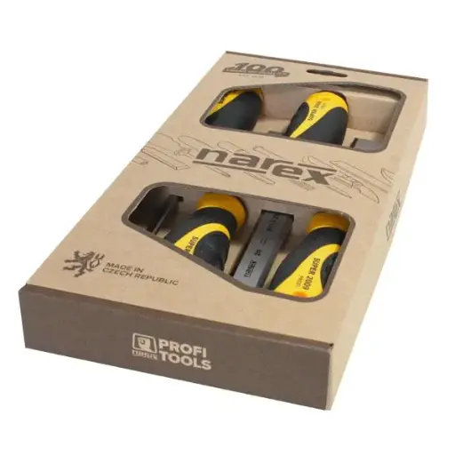 [NAR-860601] Set of bevel edge chisels, SUPER 2009 LINE PROFI 8-10-16-32