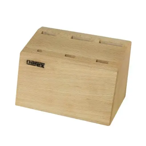 [NAR-877600] Houten standaard voor beitels met schuine kant 140 x 95 x 90 mm