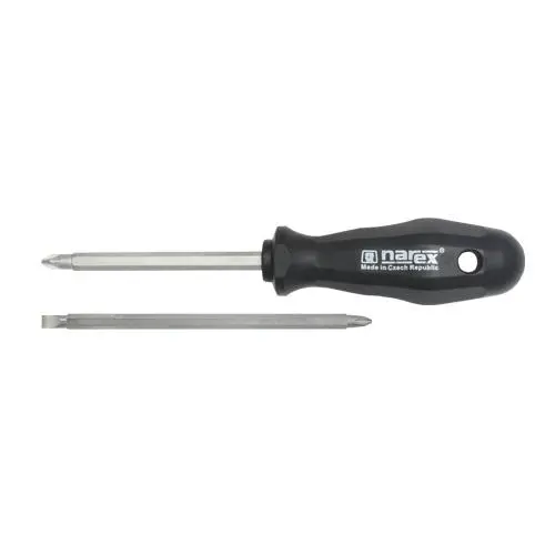 [NAR-809803] Dubbelzijdige omkeerbare schroevendraaier, PROFI LINE 1 x 6/PH2 x 85 mm