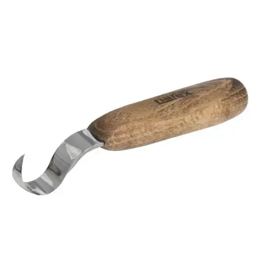 [NAR-822104] Houtsnijmes voor lepel maken, klein rechts