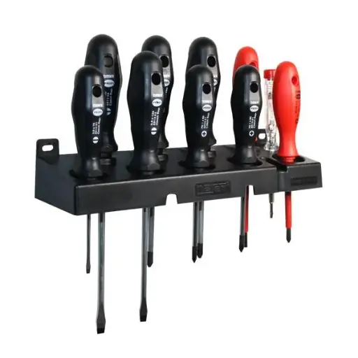 [NAR-855910] Screwdriver set in holder with magnetizer, PROFI LINE 10-dílná