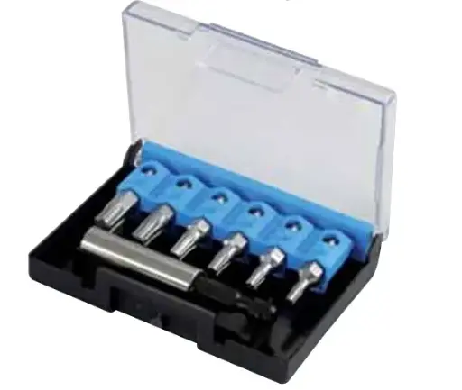 [NAR-856702] Set van bits 1/4" met magnetische houder 7 stuks TX