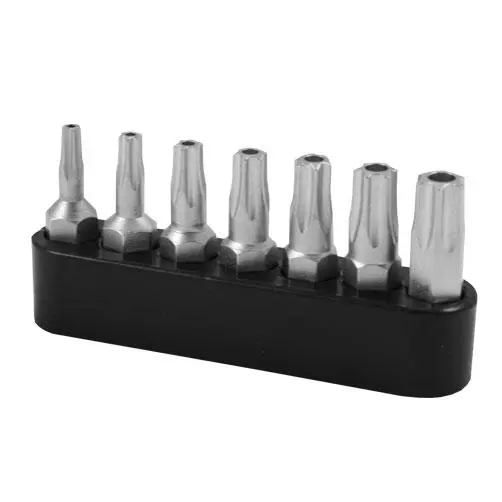 [NAR-857000] Set of safety bits 1/4" in a holder 7 dílná