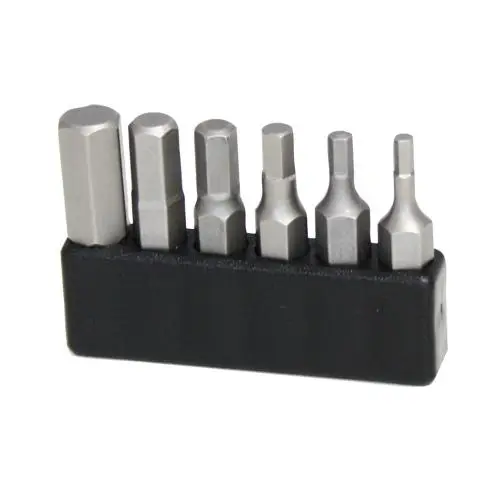 [NAR-857600] Set van zeskantbits 1/4" in een houder 6 stuks