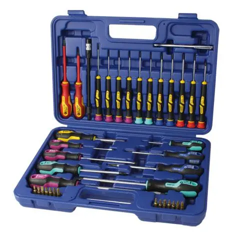 [NAR-862106] Screwdriver set in plastic case, S LINE PROFI
